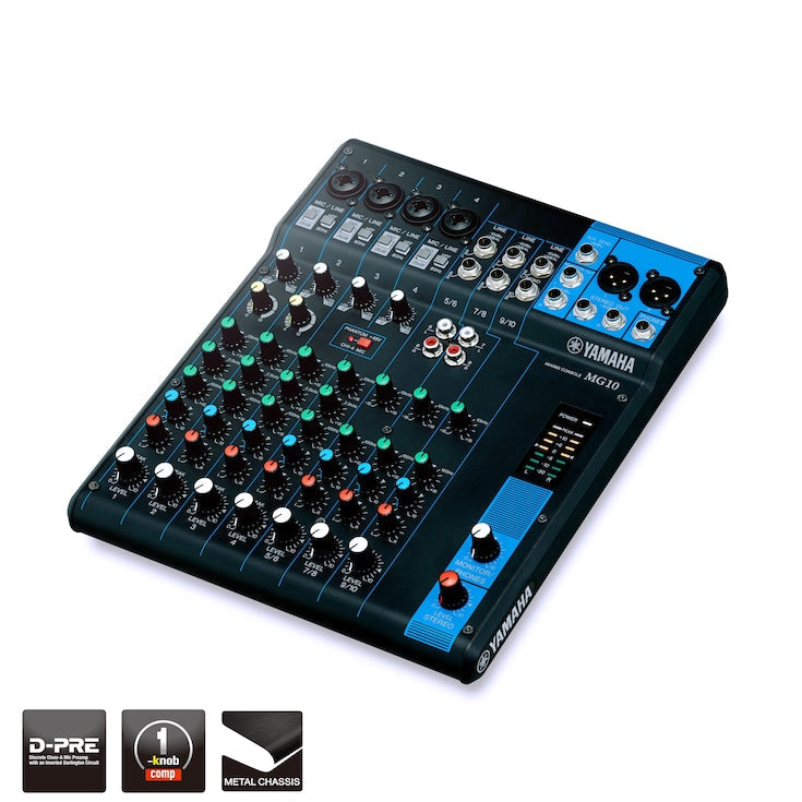 CONSOLE ANALOGIQUE MG10 MG10 10 ENTREES 4 MIC/MG10
