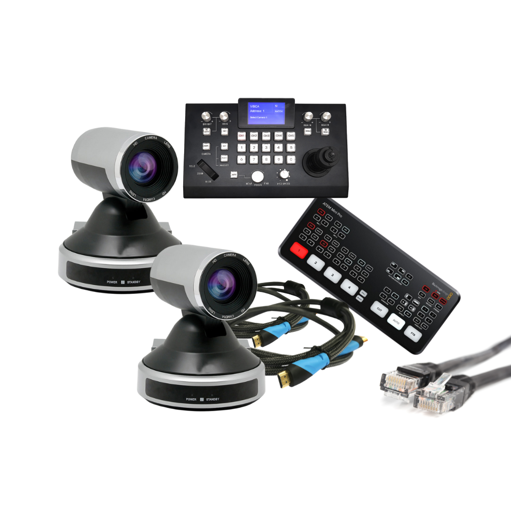 Pack streaming video caméra contrôleur mélangeur trépied - kaldeo