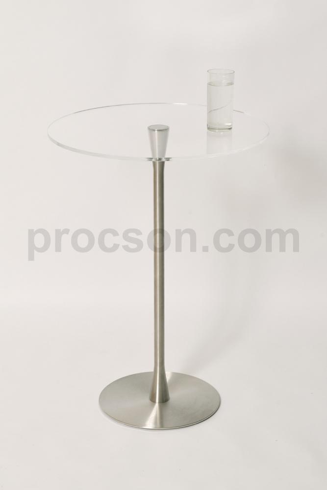 Pack table pupitre moderne Arc2 plexiglas acier - kaldeo