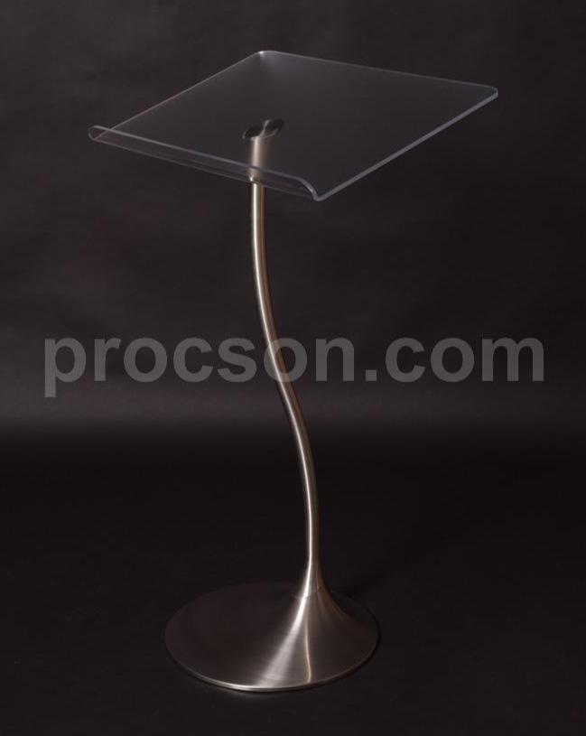 Pack table pupitre moderne Arc3 plexiglas acier - kaldeo